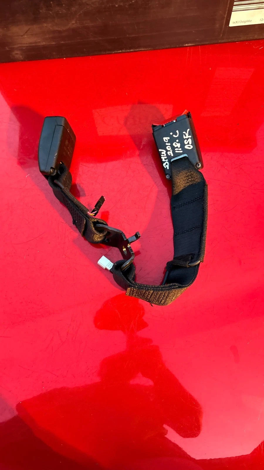 BMW 1 SERIES 118i 2019 DRIVER REAR SEAT BELT BUCKLE PAIR