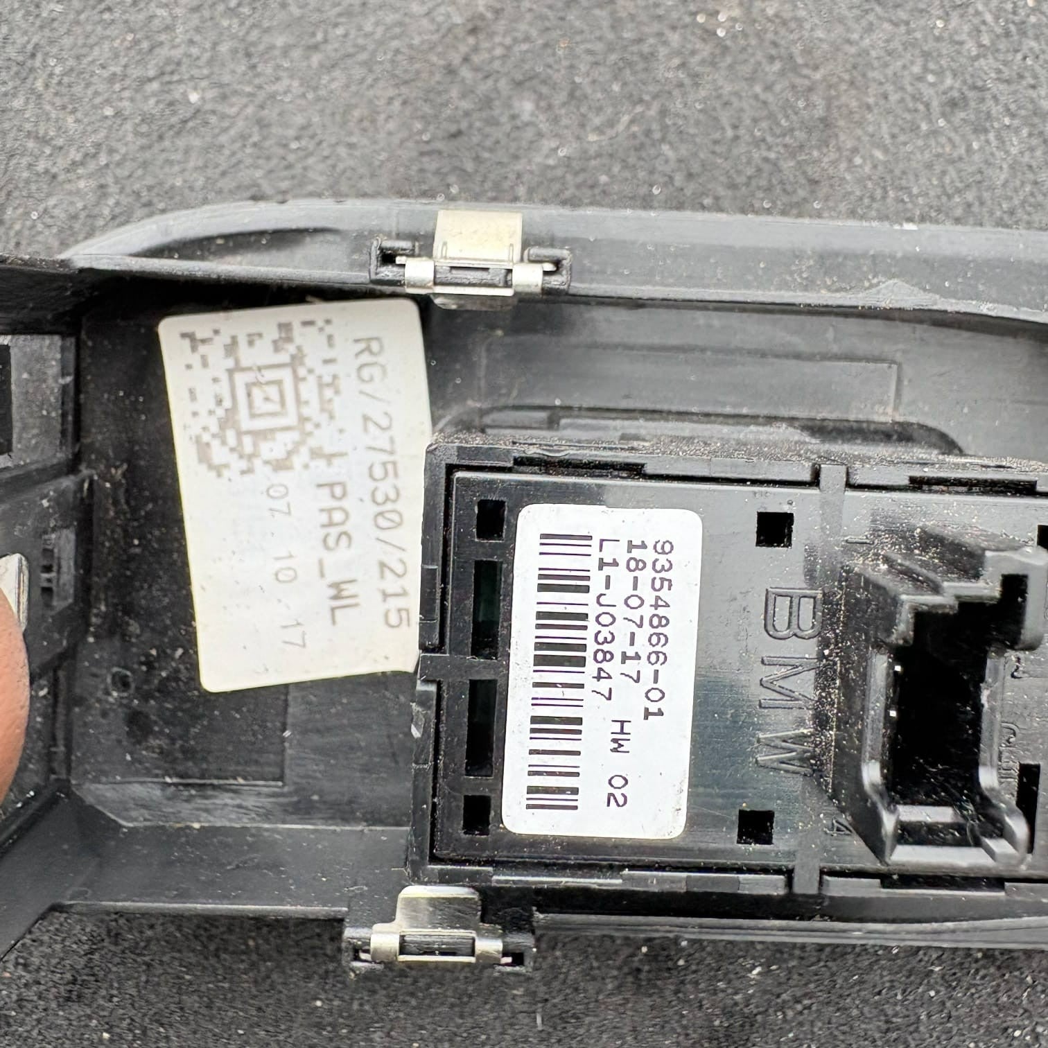 MINI Cooper F56 Single Door Window Switch 07/2015-02/2024 9354866 61319354866