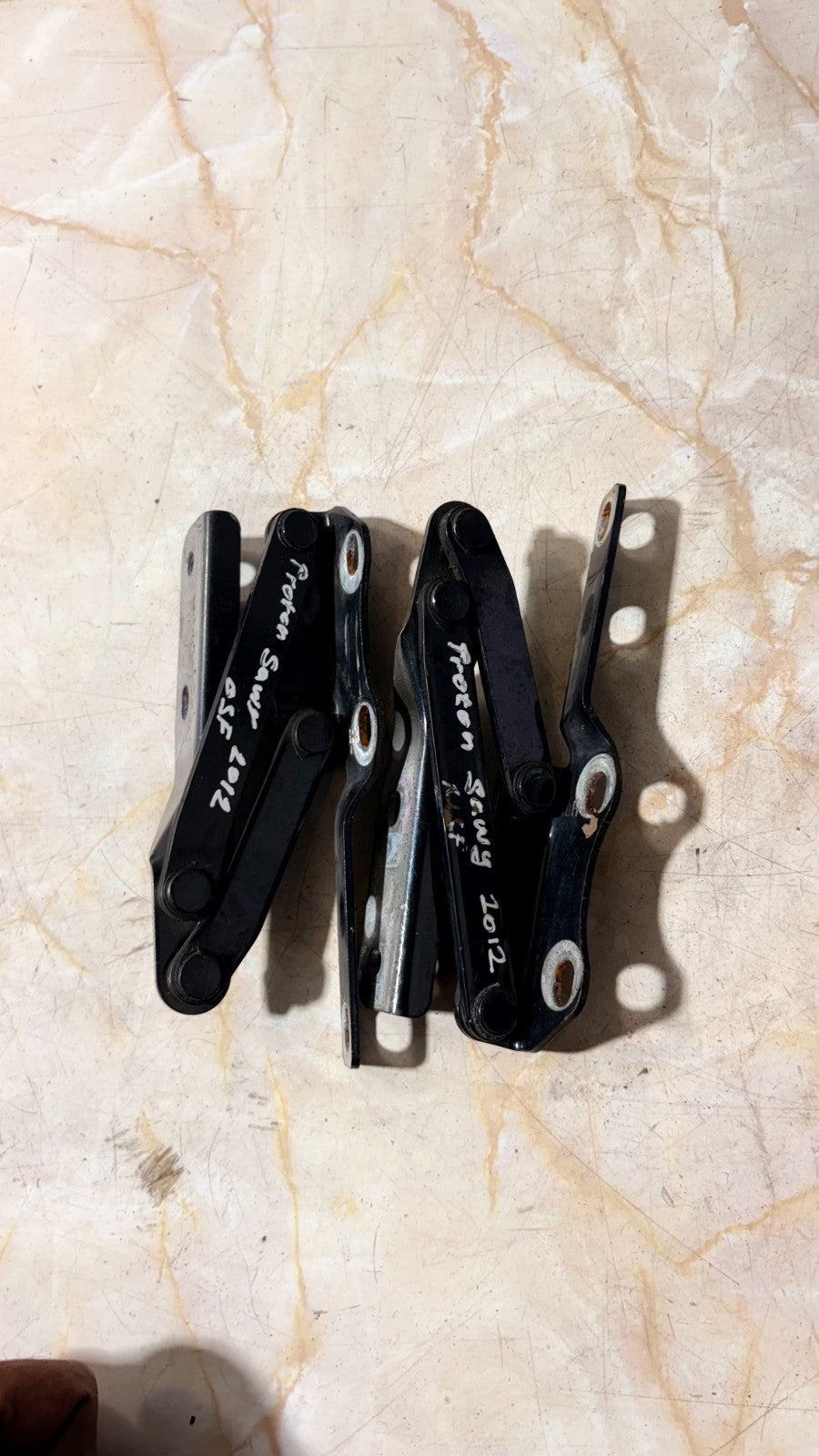 PROTON SAVVY 2012 5DR HATCH FRONT LEFT & RIGHT BONNET HINGES PAIR