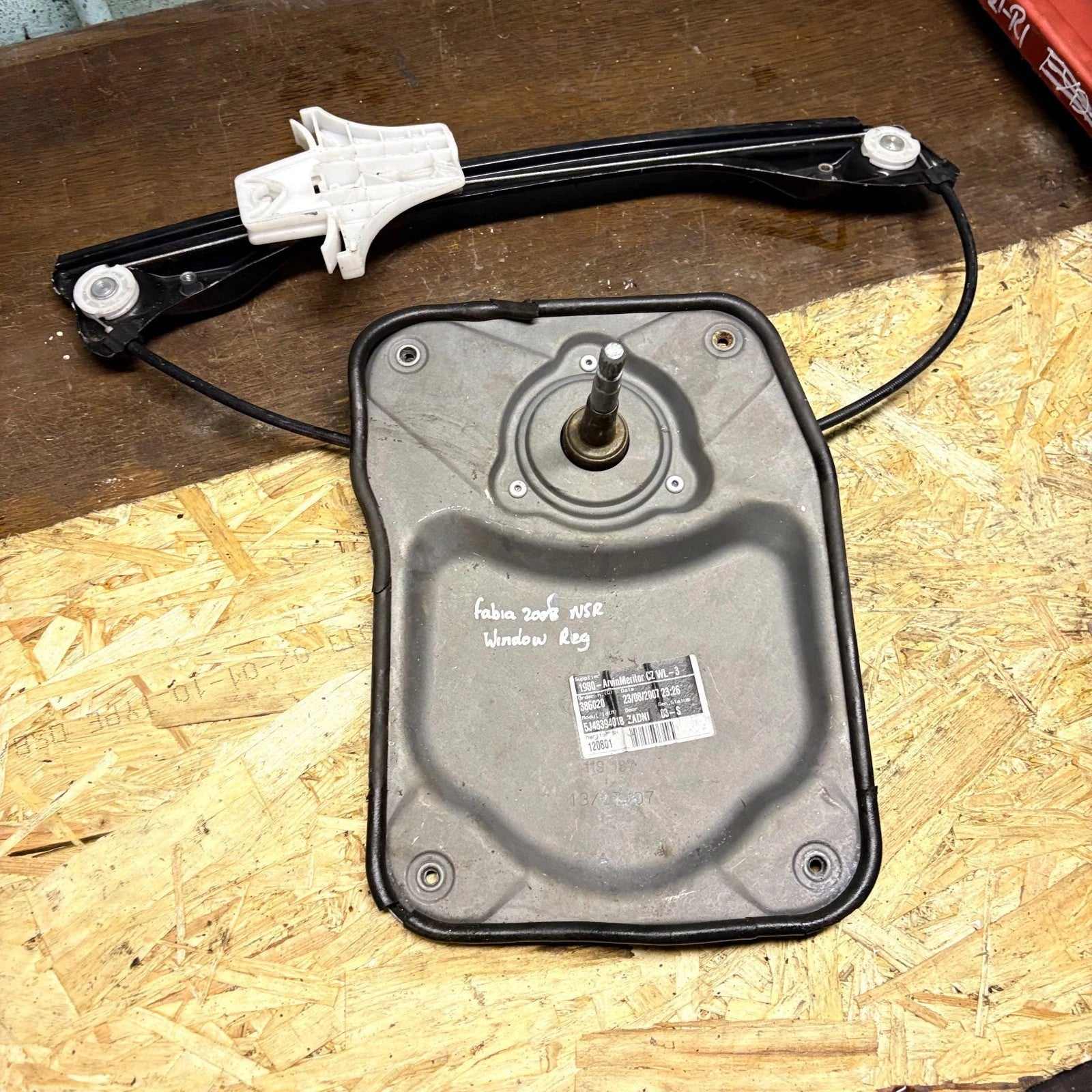Skoda Fabia II 5J NSR Rear Left Manual Window Regulator 5J4839401B 2007-2015