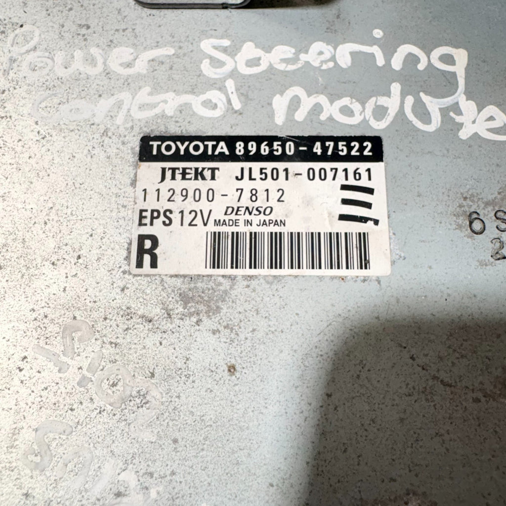 TOYOTA PRIUS 1.8 VVTi Hybrid Power Steering Module Ecu 89650-47522 2012-2018