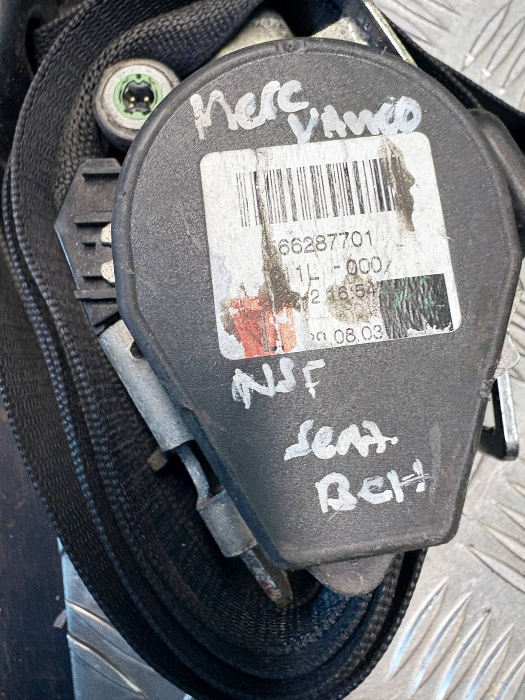 MERCEDES Vaneo w414 A160 A140 SEAT BELT N/S LEFT FRONT PASSENGER SIDE 566287701