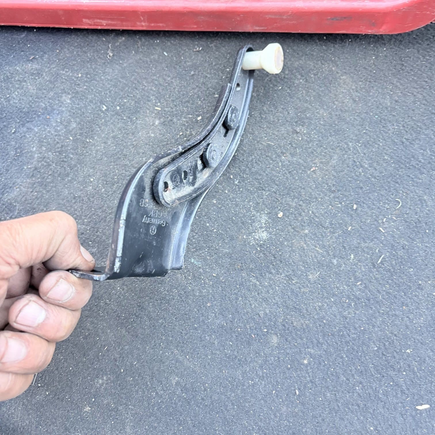 VW Caddy 2013 Driver Rear Sliding Door Top Roller Guide 2K0843435B