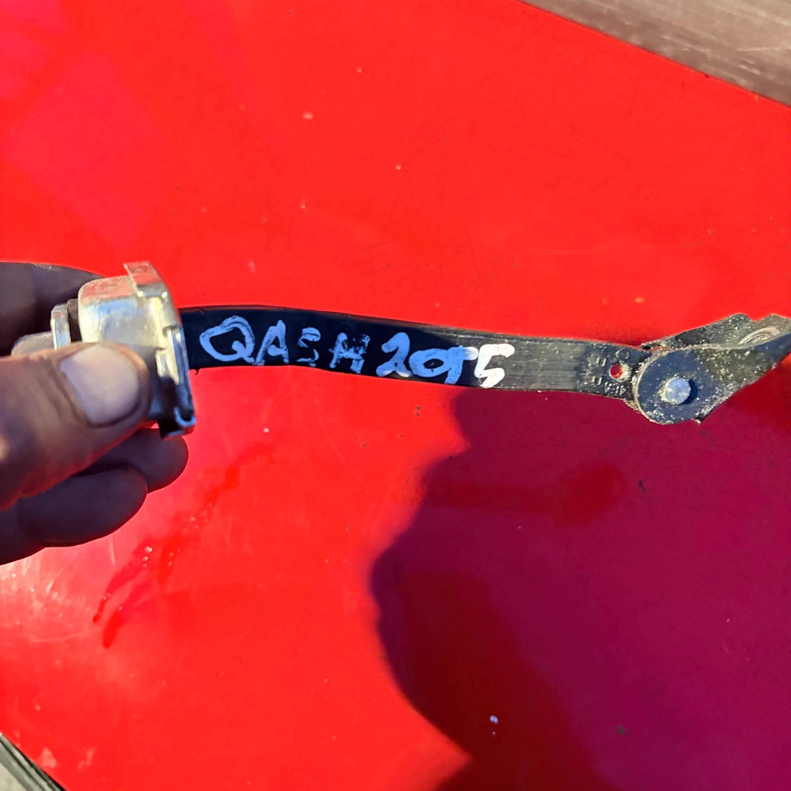 NISSAN QASHQAI 2015 OFFSIDE DRIVER RIGHT REAR DOOR CHECK STRAP