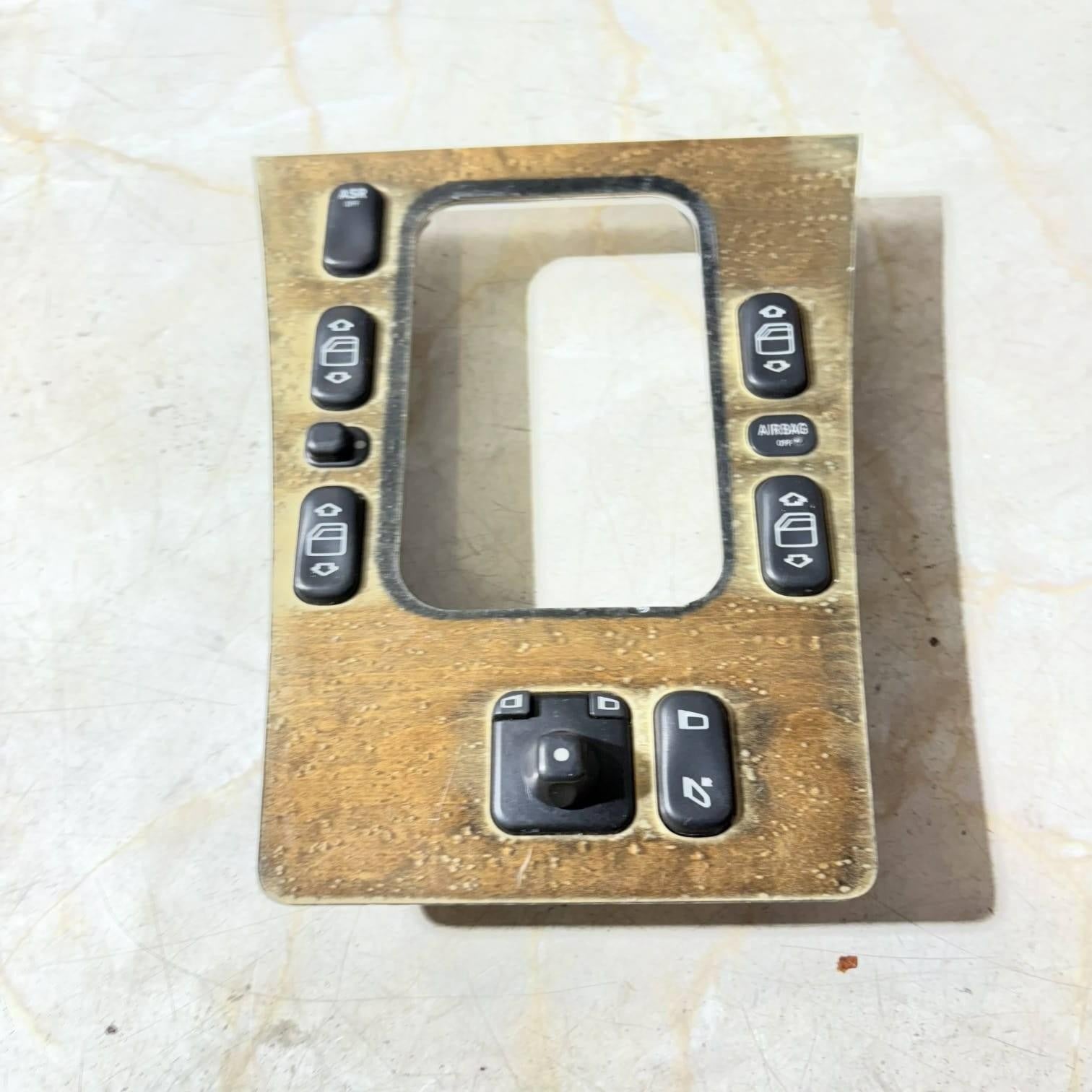MERCEDES E CLASS W210 WOODEN GEAR WINDOW SWITCH TRIM 486010 #9