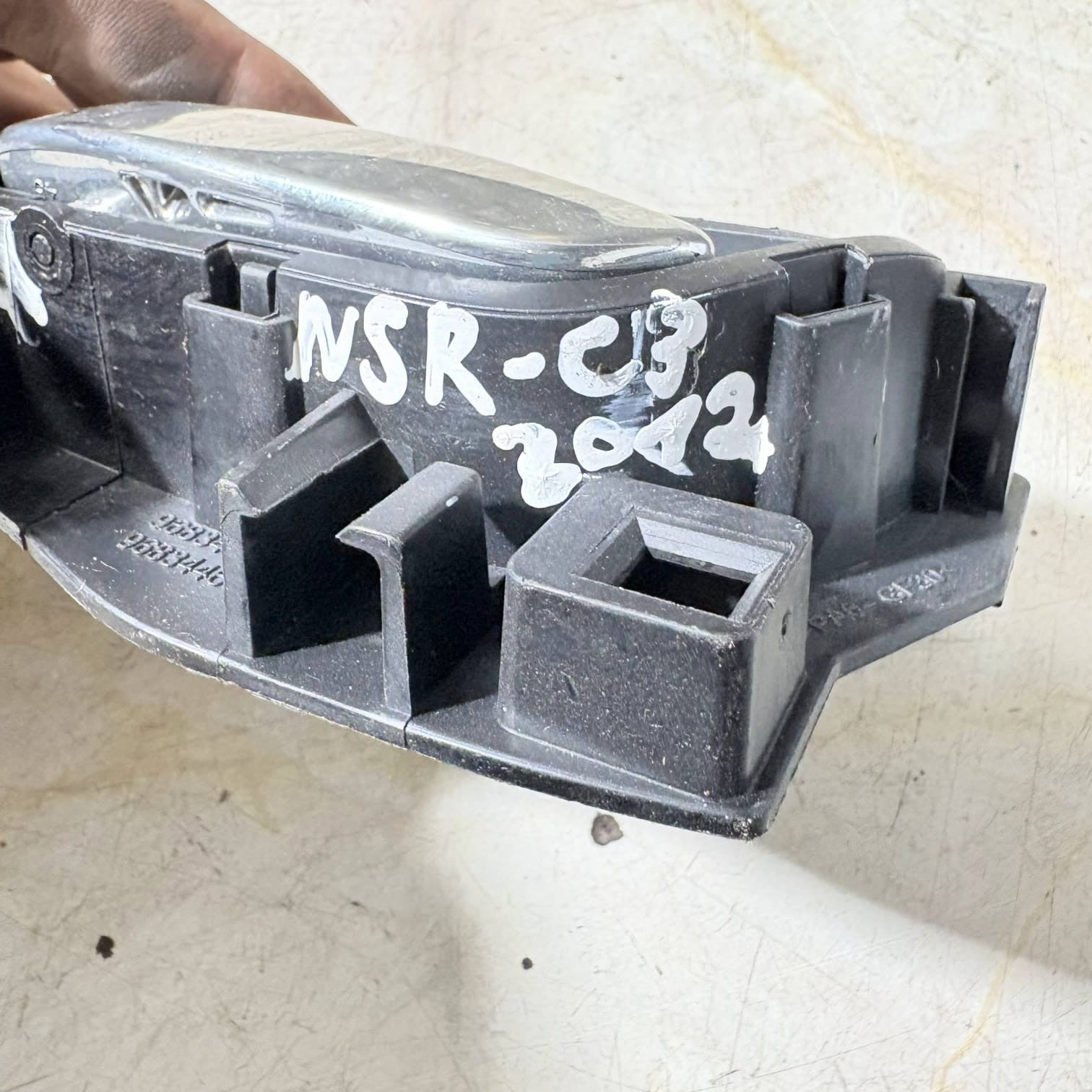 Citroen C3 Mk2 2002 Passenger Rear Interior Door Handle 9683446177 NSR