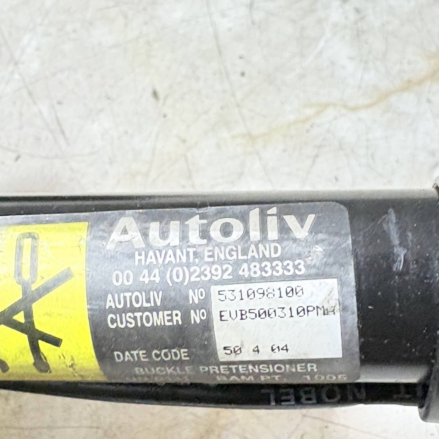 Land Rover Freelander Passenger Front Seat Belt Stalk Mk1