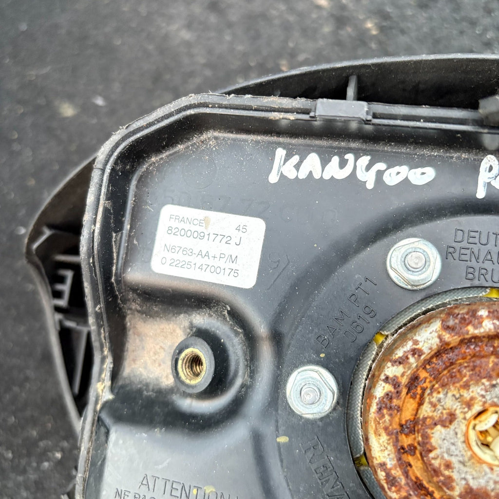 RENAULT KANGOO 1997-2008 OFFSIDE DRIVER STEERING WHEEL SRS 8200091772J