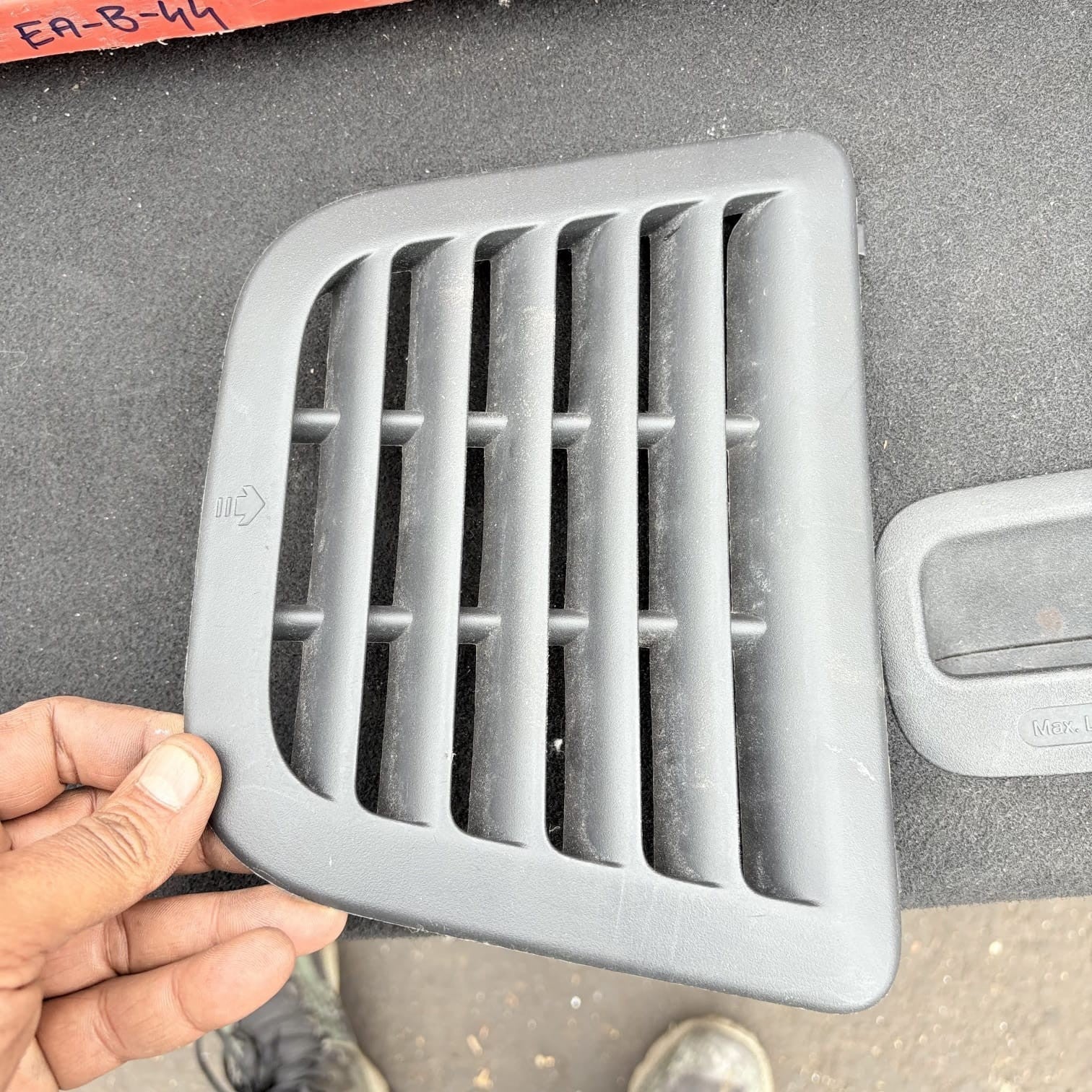 Citroen C3 Mk2 2010-2016 Boot Side Panel Trim Carpet Vent AA34453821