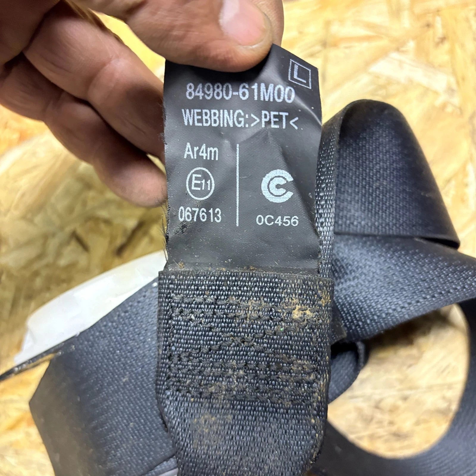 Suzuki SX4 S-Cross 2013-2016 Rear Left Passenger Seat Belt 84980-61M00