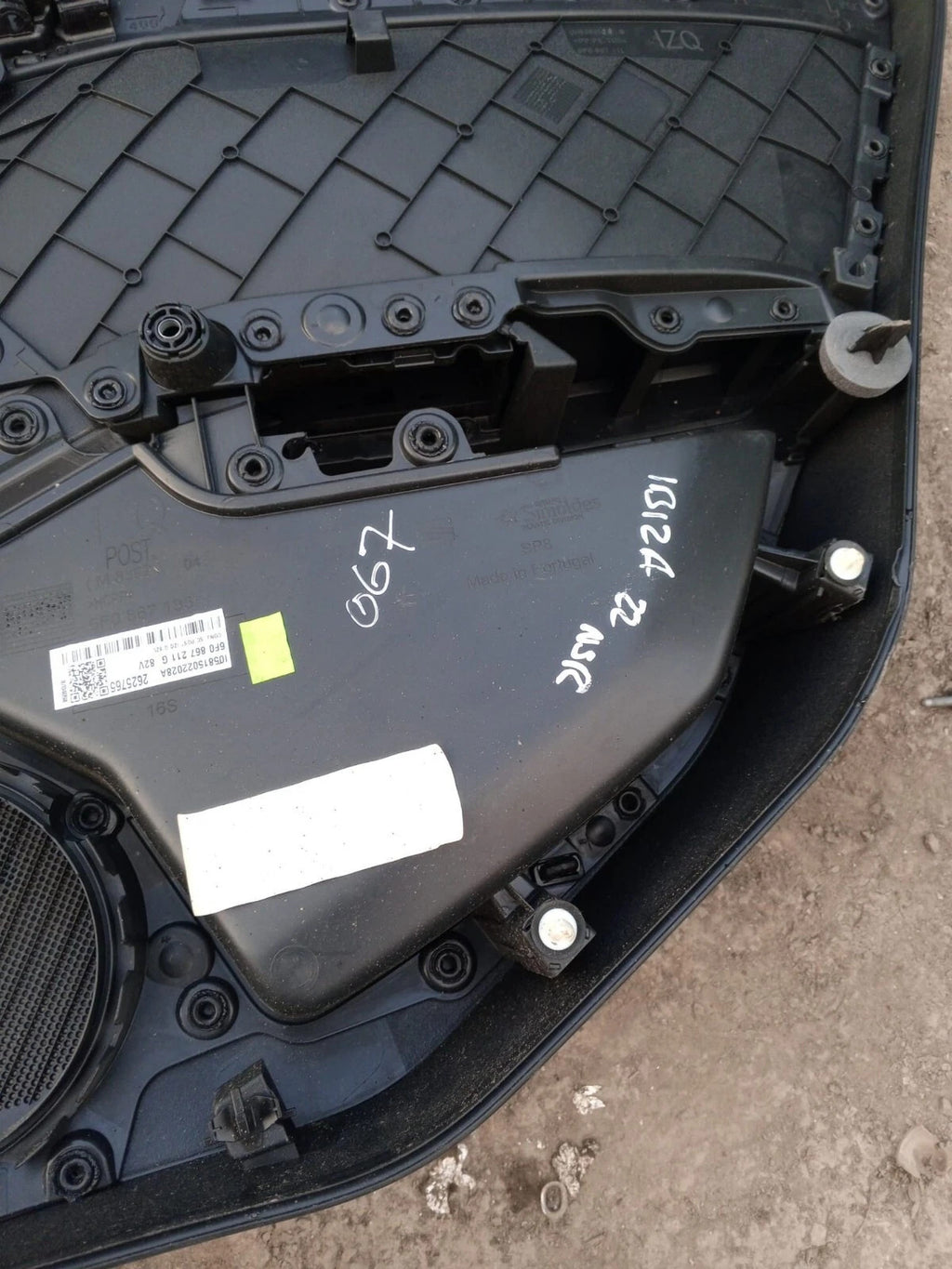 SEAT Ibiza 6F KJ1 5dr 2017-2026 Rear Left Nearside Door Card Black 6F0867211G
