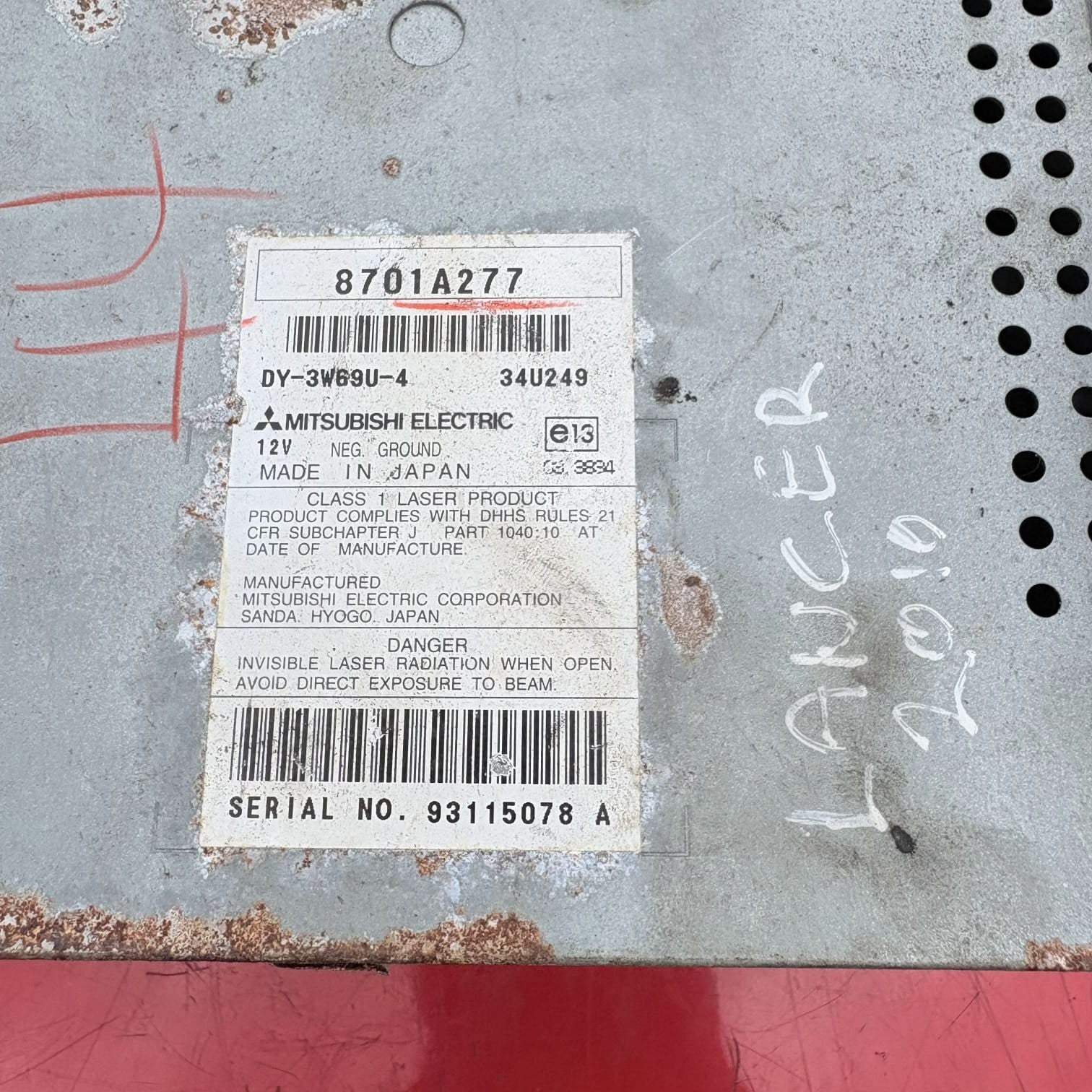 Mitsubishi Lancer 2008-2015 CX0/CY0 Media Player 8701A277