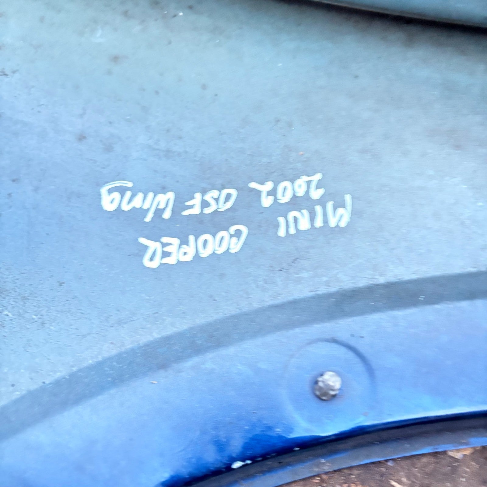 MINI Cooper One R50/R53 2002-2006 Front Right Wing Fender Side Repeater O/S Blue