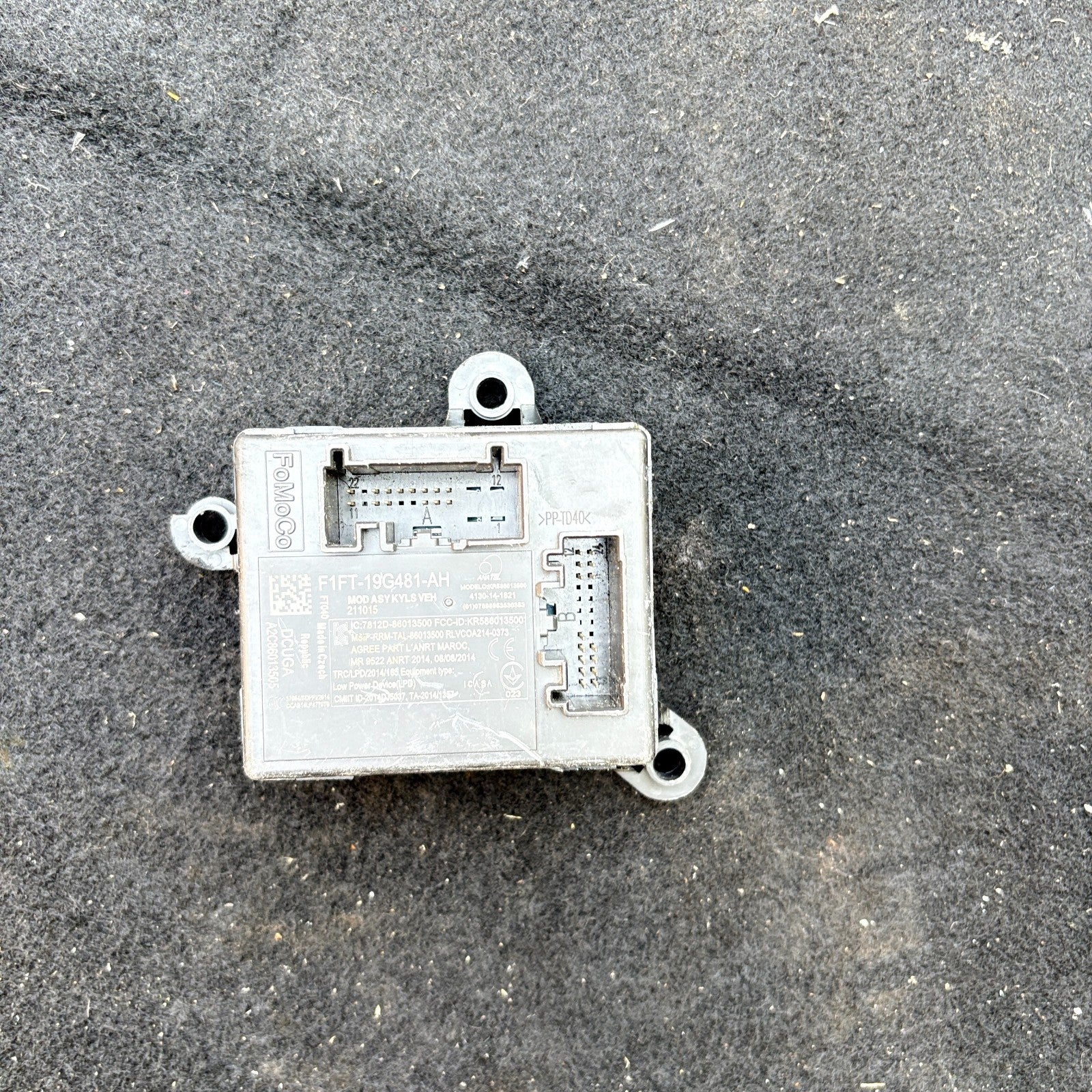 FORD FOCUS ST MK3 FACELIFT 2015-2018 KEYLESS ENTRY COMFORT MODULE F1FT-19G481-AH