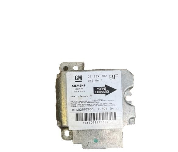 VAUXHALL ASTRA G 1998-2005 AIRBAG CONTROL MODULE ECU 09229302