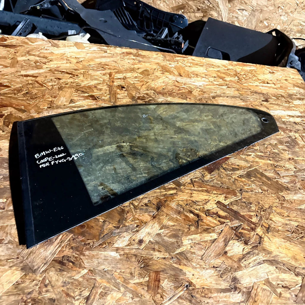 BMW E46 Coupe Passenger Rear Left Quarter Glass