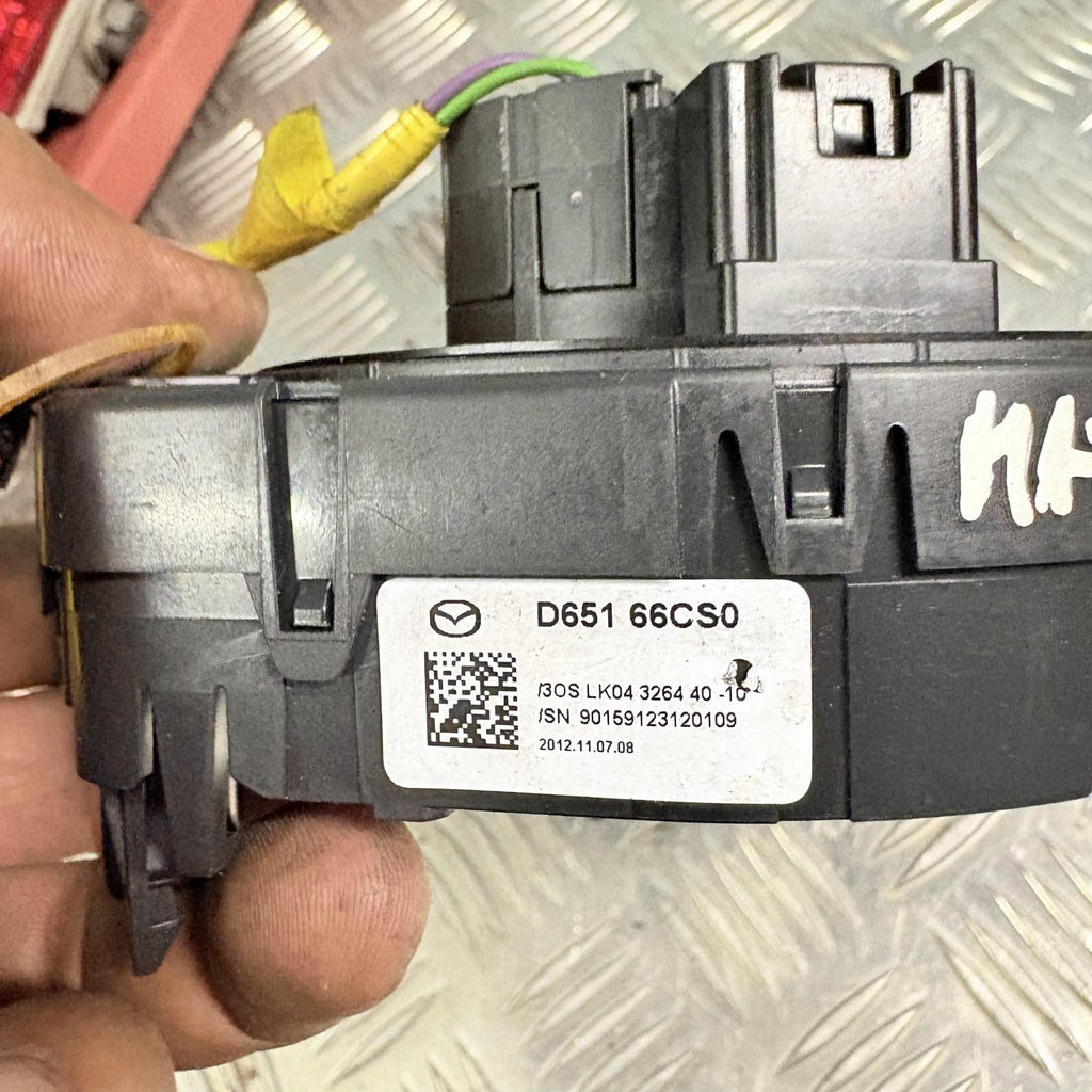 MAZDA 6 2013 INDICATOR SWITCH STALK AND STEERING WHEEL SLIP D65166CS0