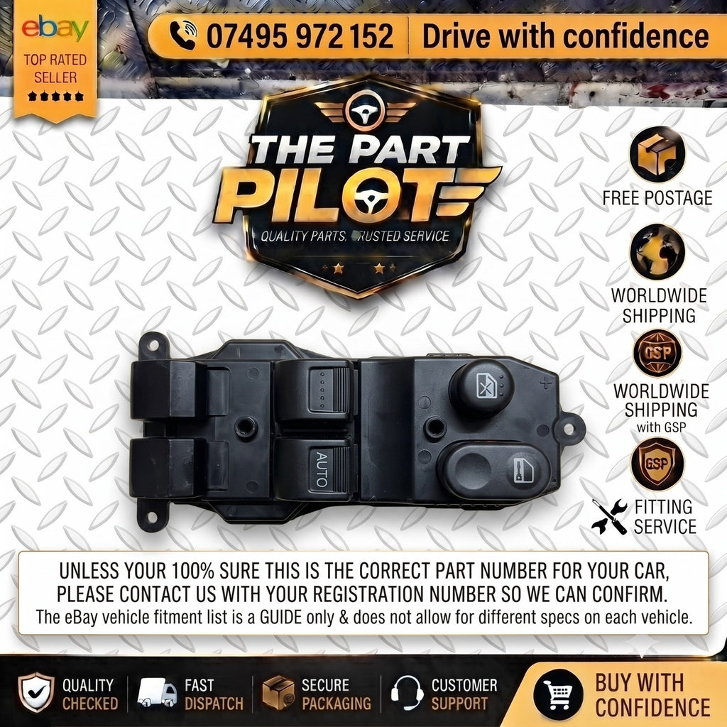 HONDA JAZZ GD 2005-2008 DRIVER WINDOW SWITCH 35755-SAA-305-M1 FRONT RIGHT