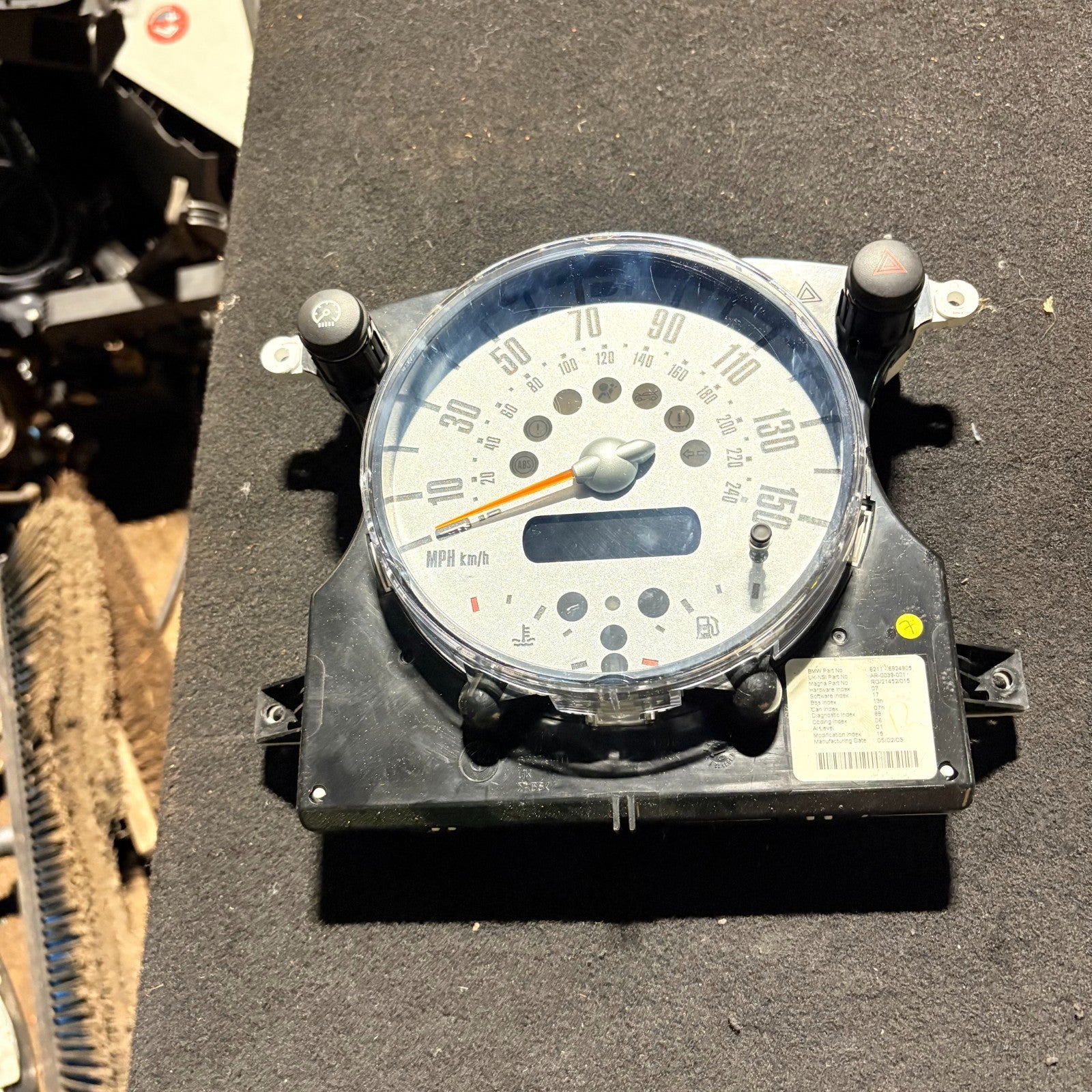 Mini Cooper S R56 2006-2010 Speedometer Clock 62116924905