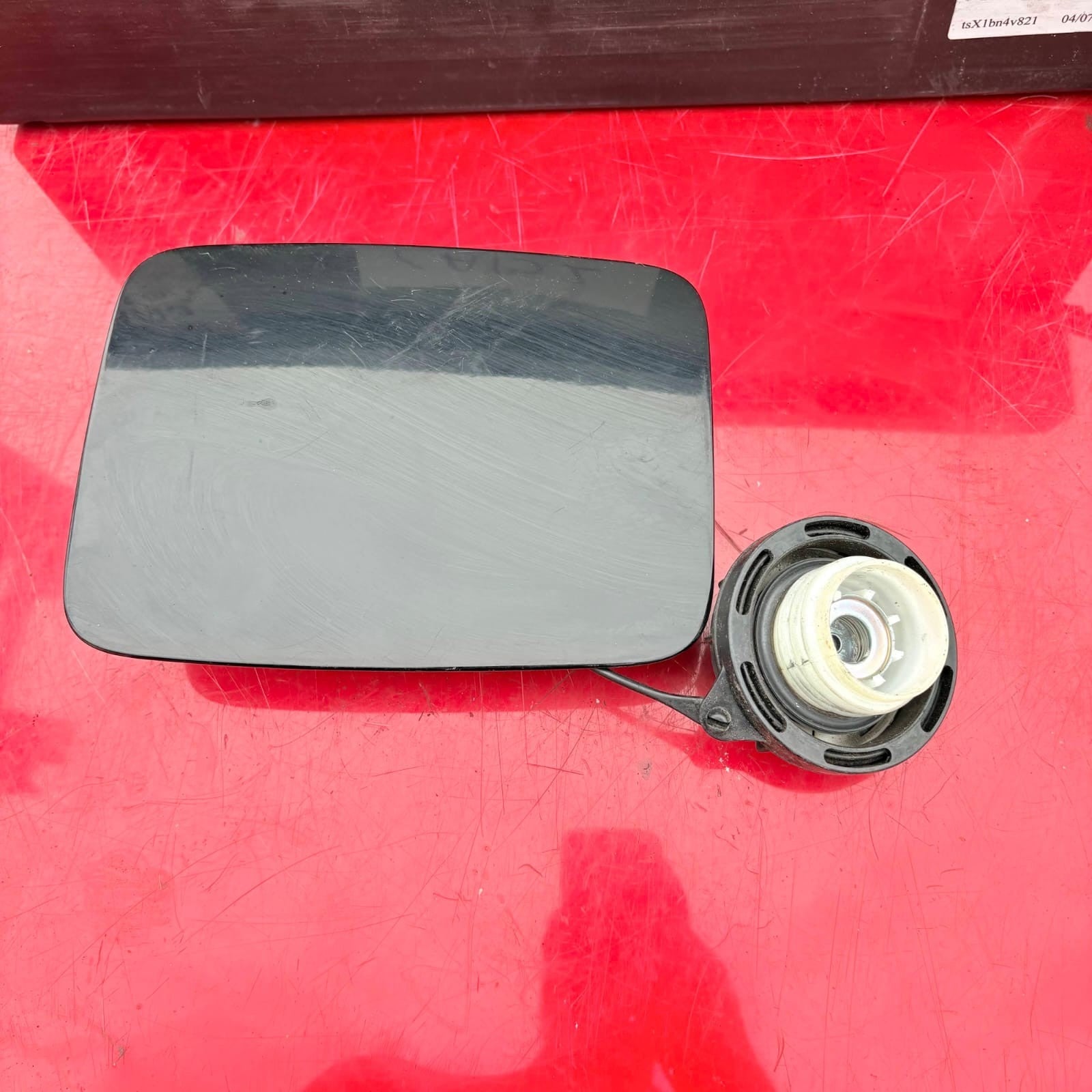 Nissan Qashqai J11 Petrol Fuel Flap Cap Door In Red Colour Tekna Dig-T