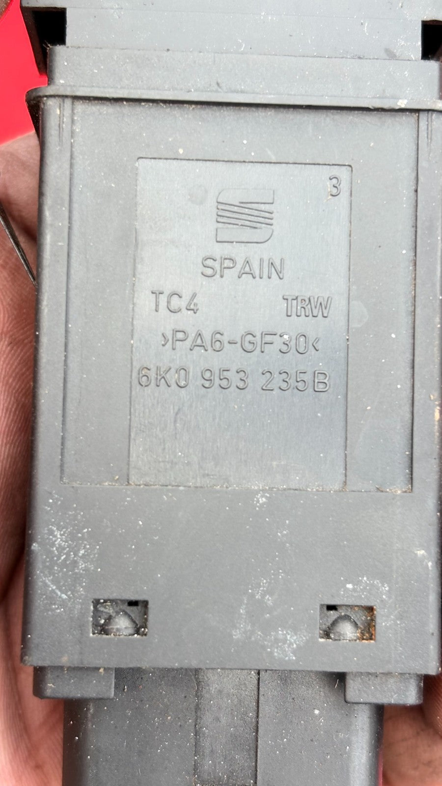 Hazard Warning Switch Seat Ibiza 2001 6K0 953 235 B