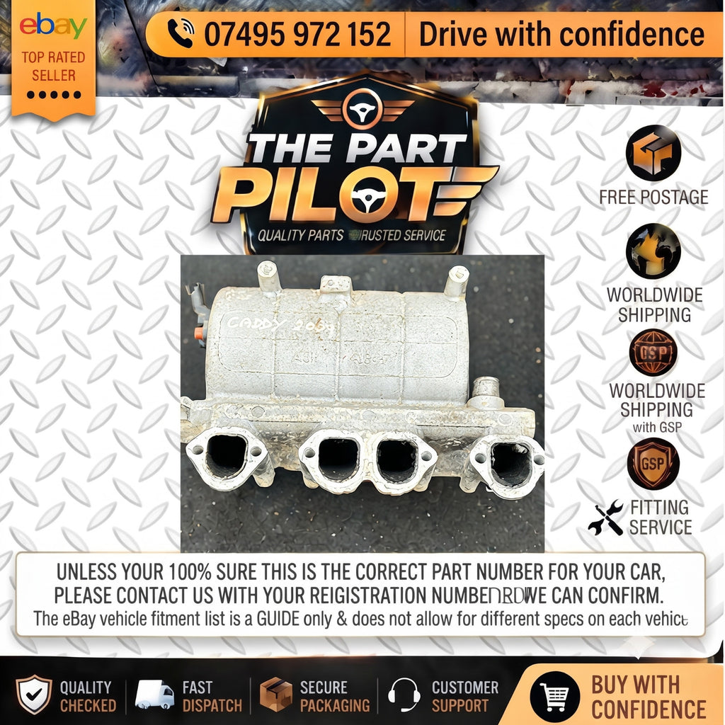 VW CADDY MK3 2004-2010 1.9 TDI DIESEL INLET INTAKE MANIFOLD 038129713BE GOLF MK5