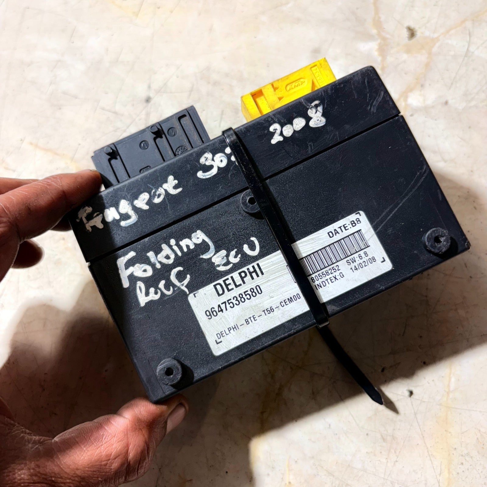 2003-2009 PEUGEOT 307 CC ROOF CONTROL MODULE 9647538580