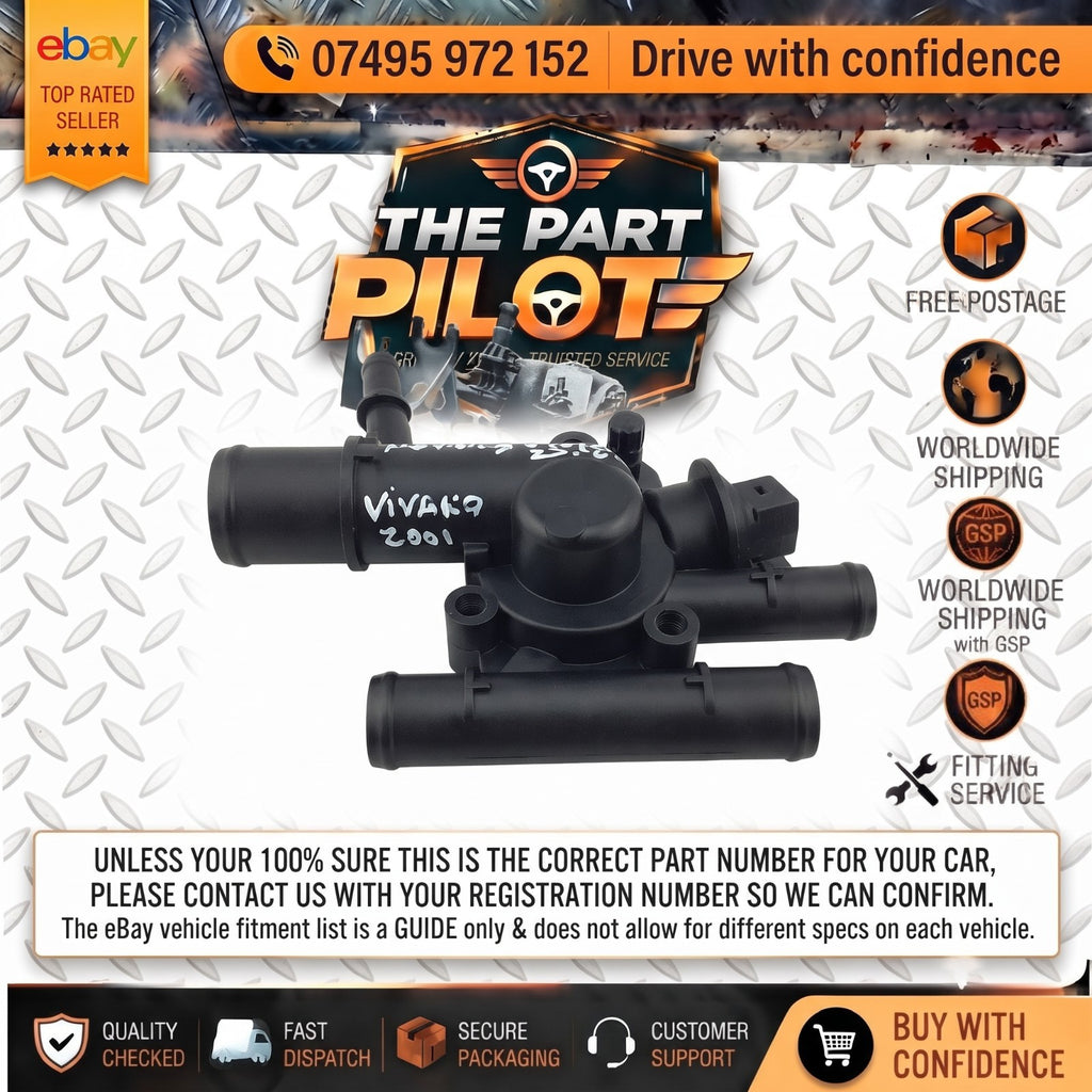 Vauxhall Vivaro X83 2001-2006  1.9 F9Q760/762 Thermostat Housing 8200074349