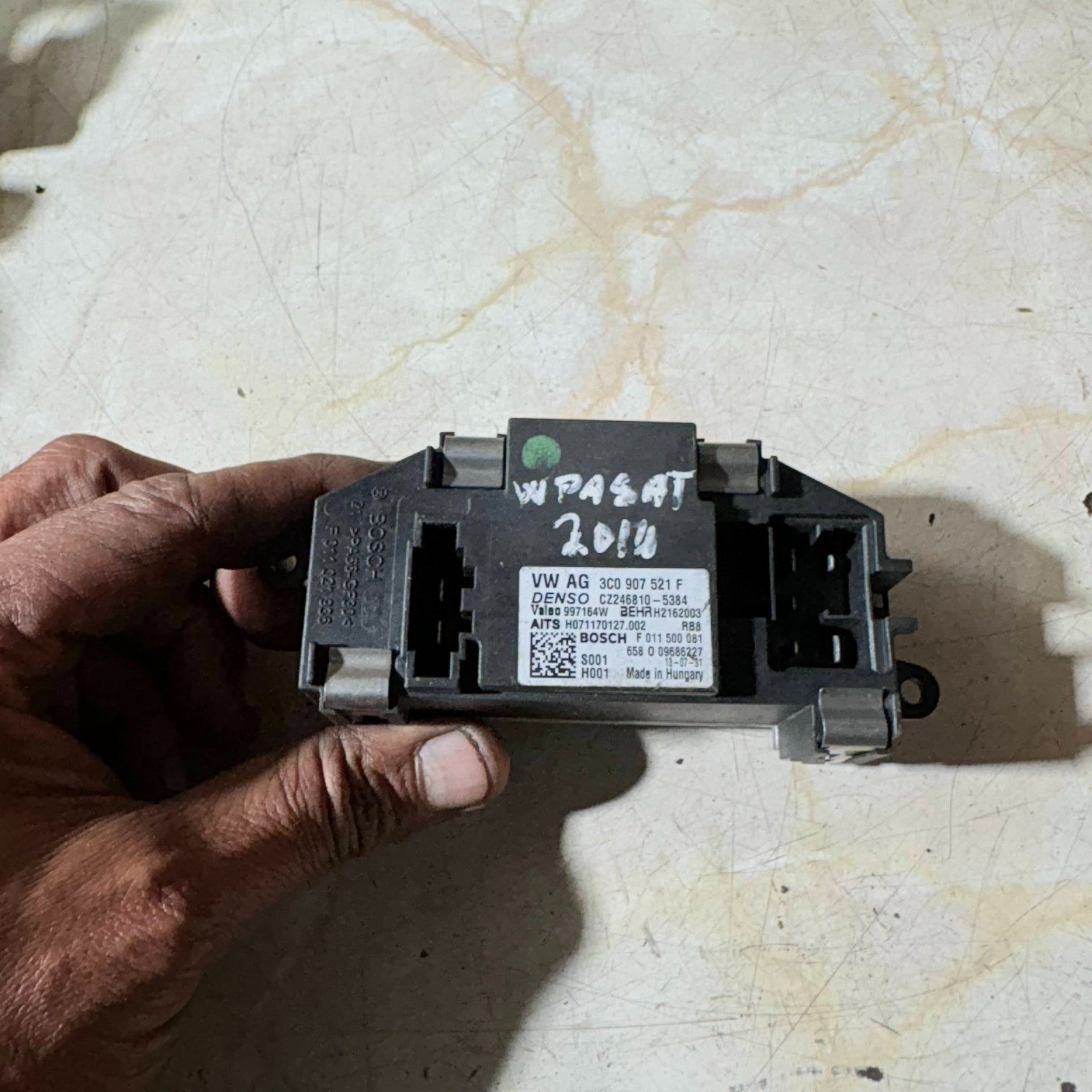 Volkswagen 2014 Passat Interior Heater Resistor 3C0907521F