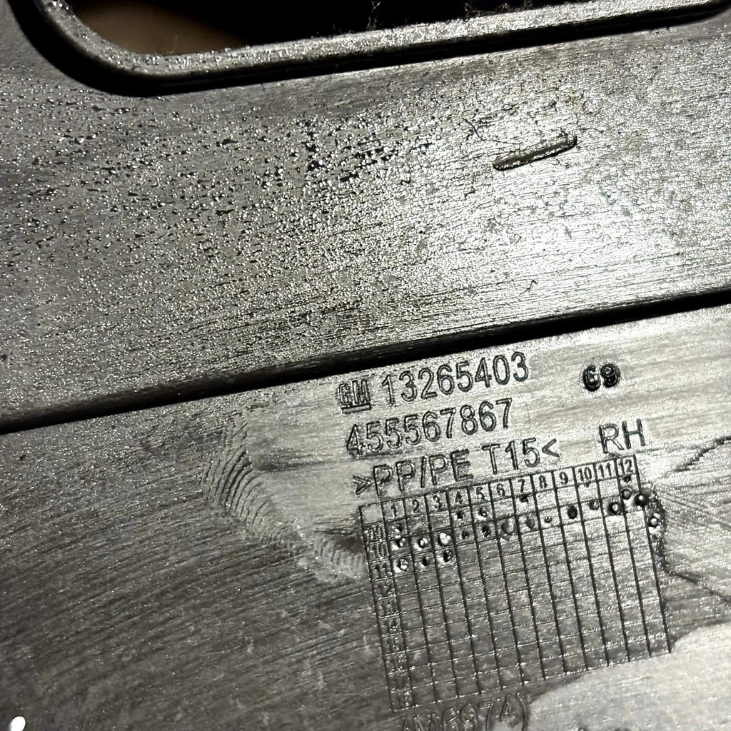 OPEL MERIVA B Right Interior Step Trim 13265403 1.70 Diesel 74kw 31385561