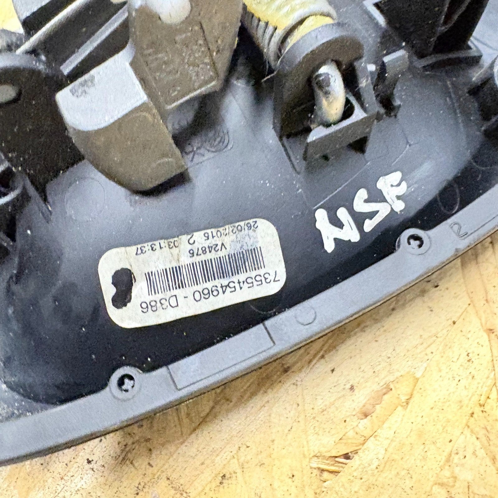 FIAT QUBO 2010-2020 DOOR HANDLE PASSENGER LEFT FRONT SIDE 7355454960