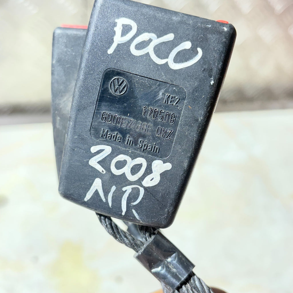 2003-2009 VW POLO REAR MIDDLE TWIN SEATBELT BUCKLE 6Q0857488E