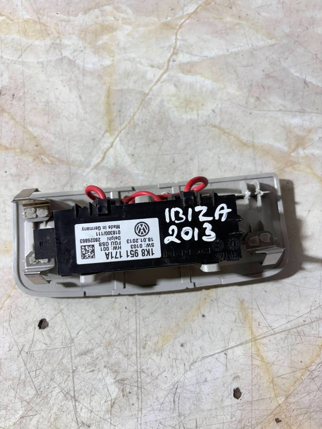 Seat Ibiza 2008-2017 INTERIOR ROOF ALARM SENSOR 1K8951171A