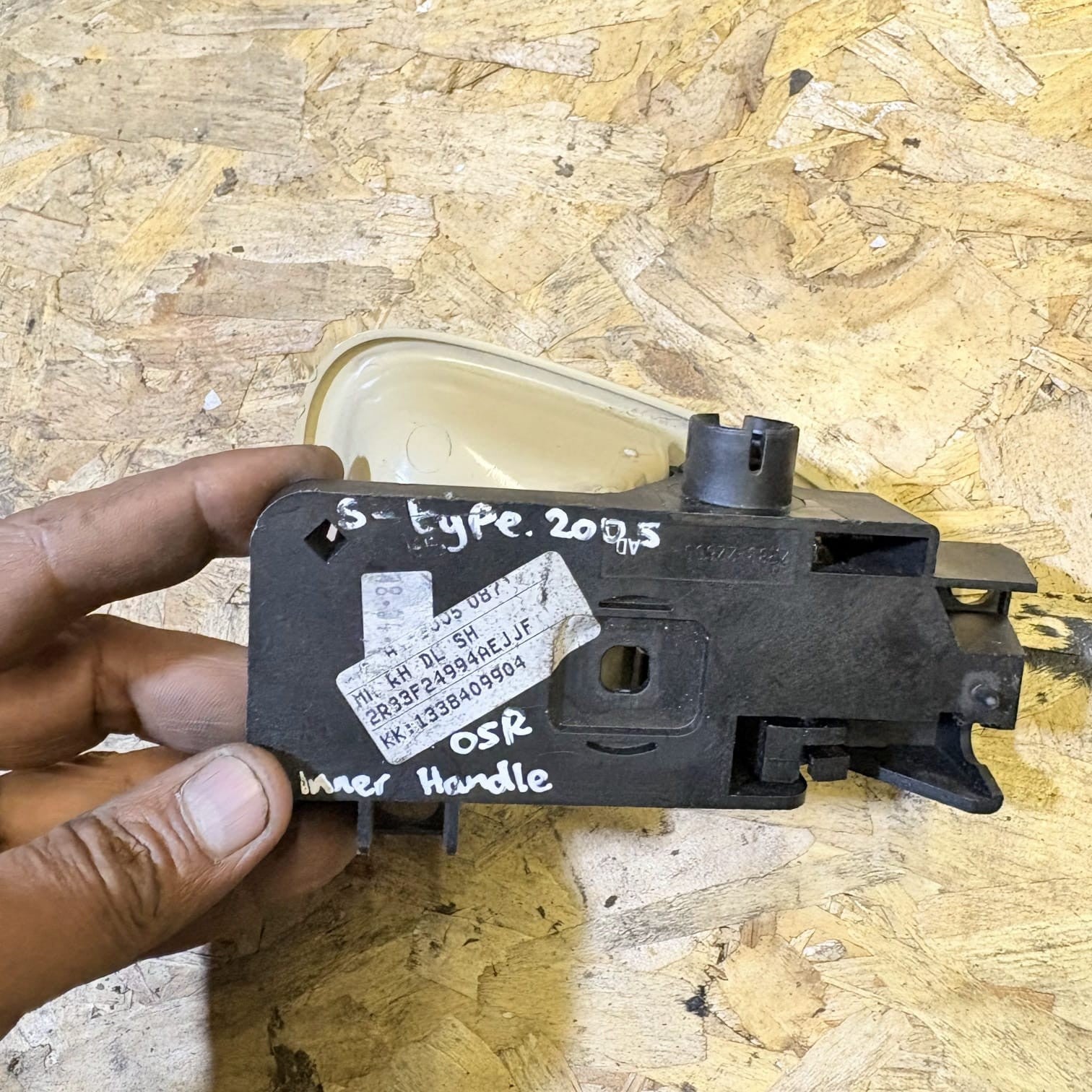 2005 Jaguar S Type X200 Driver Rear Inner Opening Handle 2R83F24994 OSR