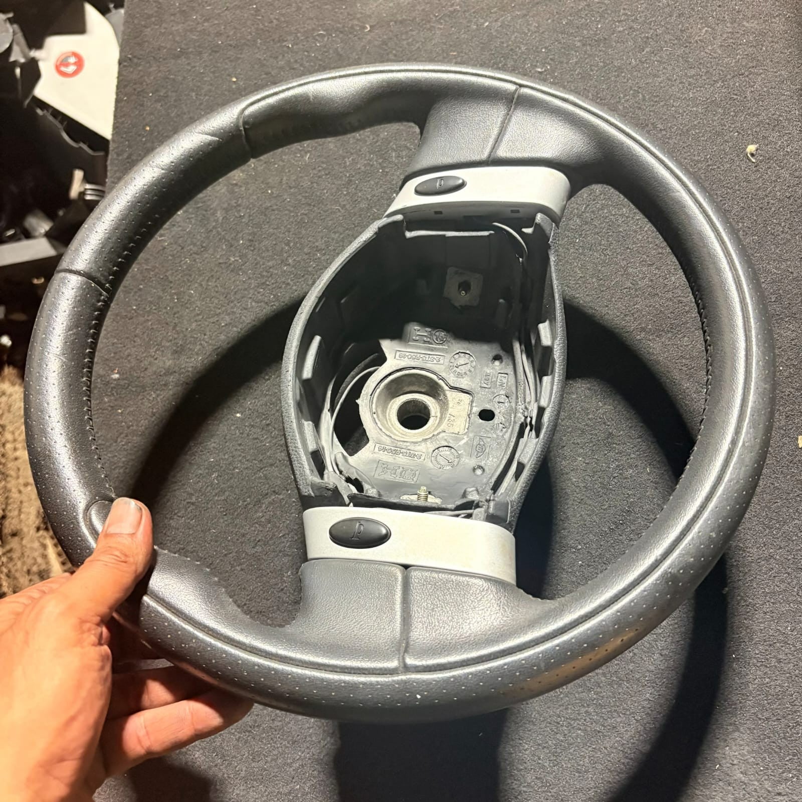 Mini Cooper R50 R53 2001-2006 Steering Wheel 3-Spoke Black 2375R5014