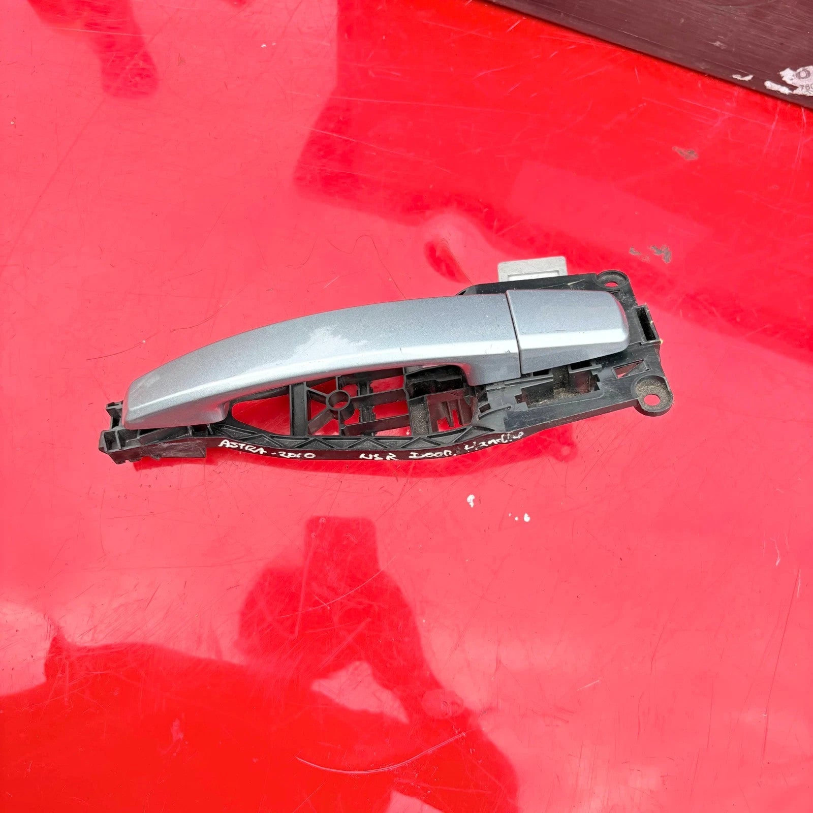 Vauxhall/Opel Astra H Caravan 2004-2010 Rear Left Outside Door Handle Silver