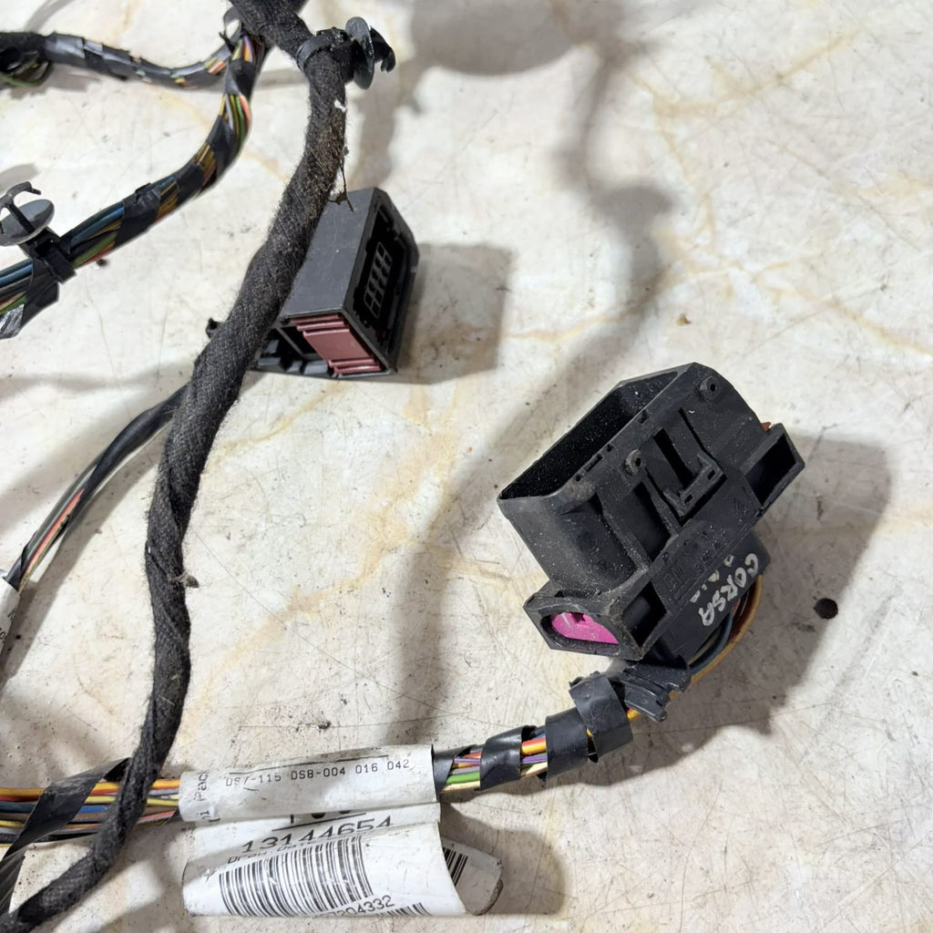 VAUXHALL CORSA D DOOR LOOM WIRING 3DR 13144654 NSF LH PASSENGER FRONT LEFT 2007