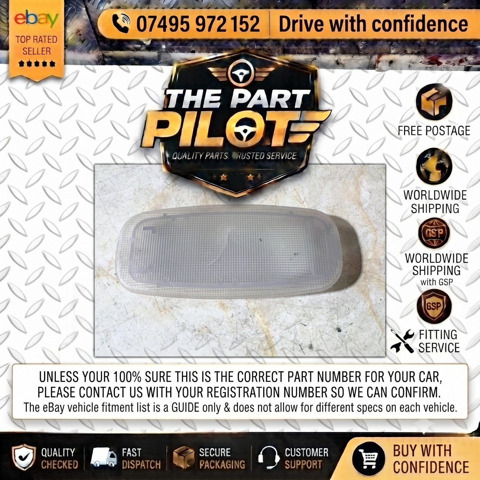 A2021 Mercedes-Benz W210 320E Interior Dome Light Hella