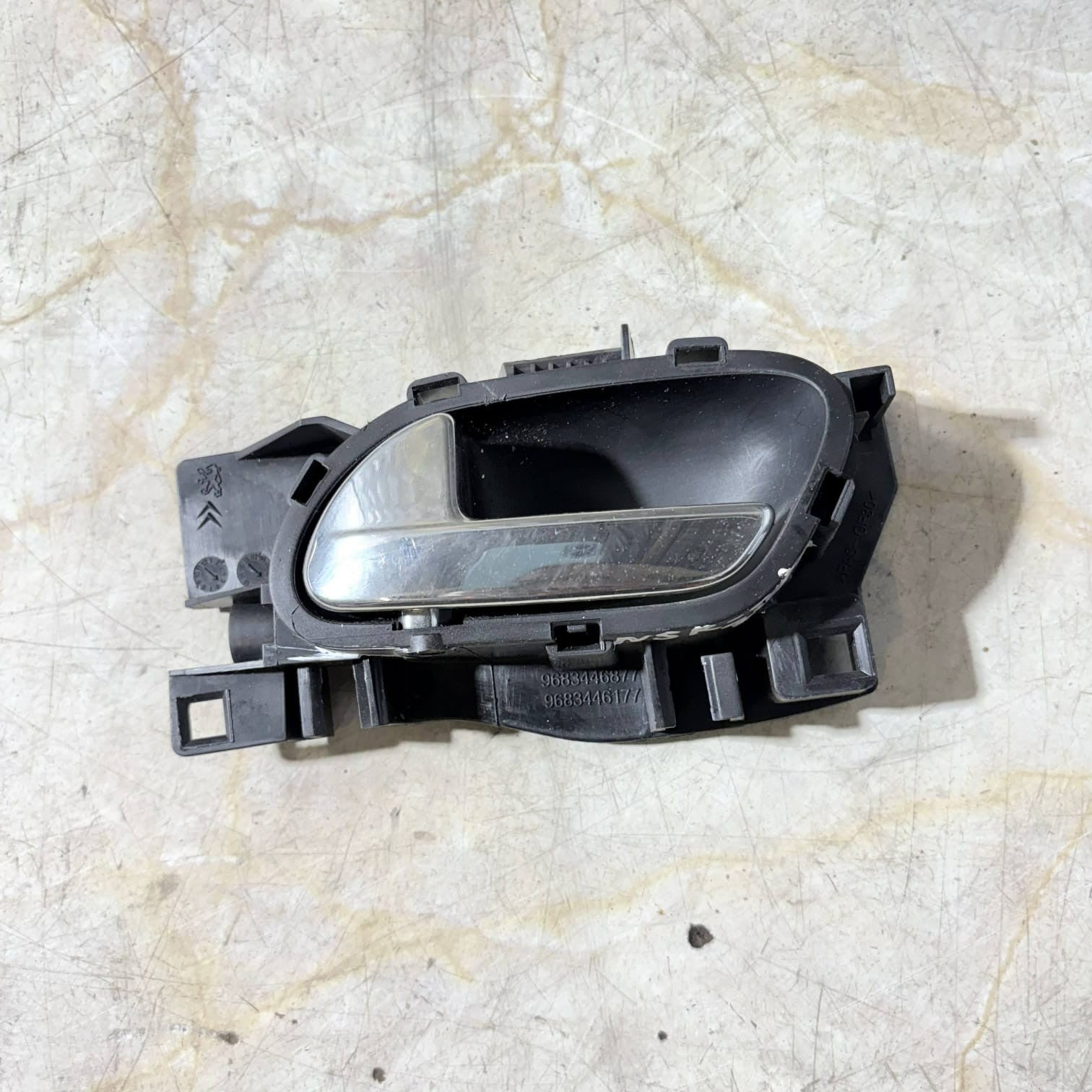 Citroen C3 Mk2 2002 Passenger Rear Interior Door Handle 9683446177 NSR