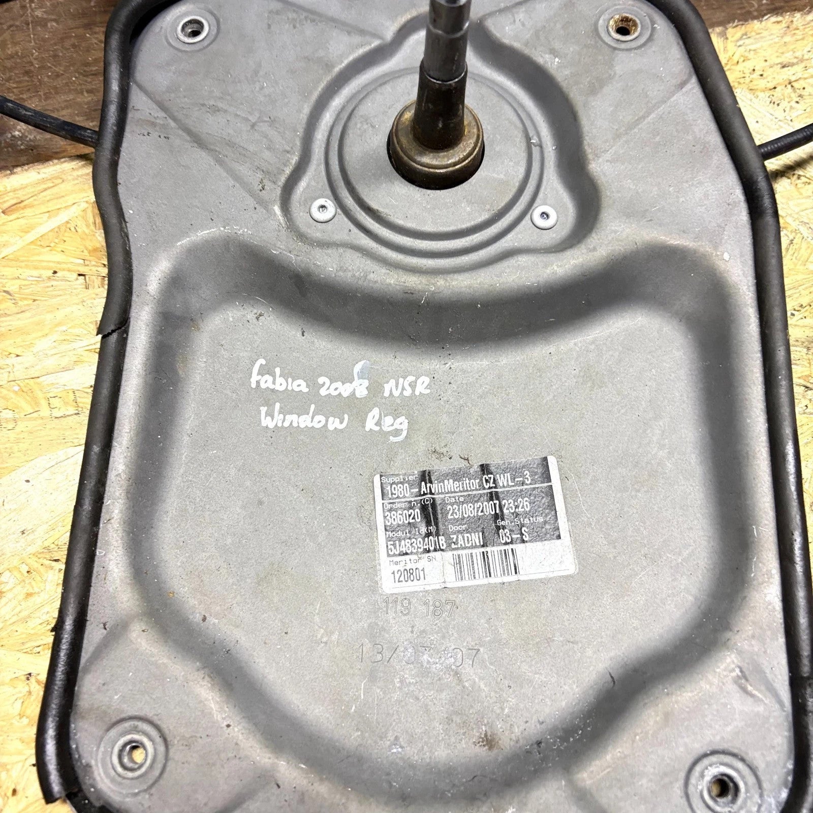Skoda Fabia II 5J NSR Rear Left Manual Window Regulator 5J4839401B 2007-2015