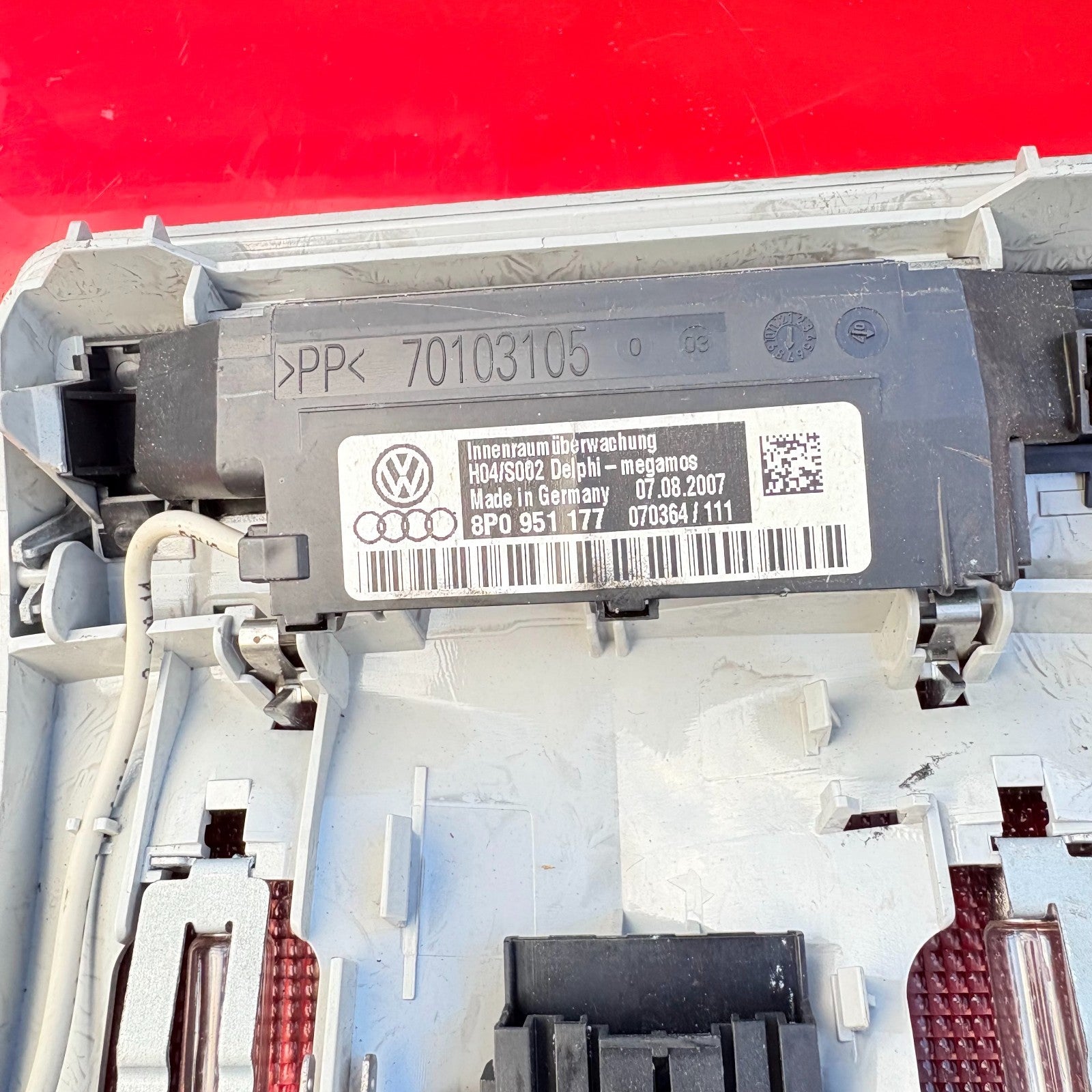 Audi A3 8p Front Interior Roof Courtesy Light Lamp 70103105 MK2 2007 Grey