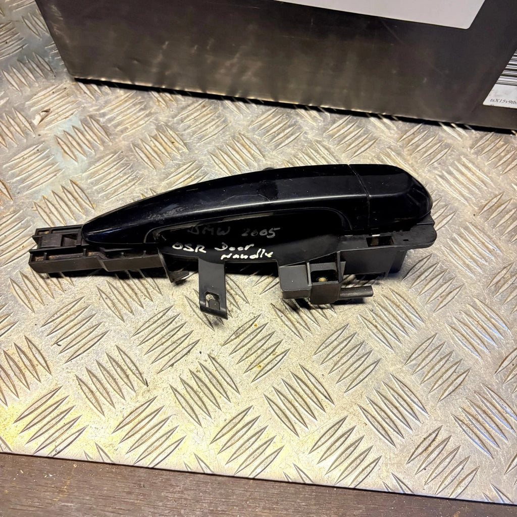 BMW 3 Series E90 04-11 E91 05-12 Rear Right Door Handle Assembly Black