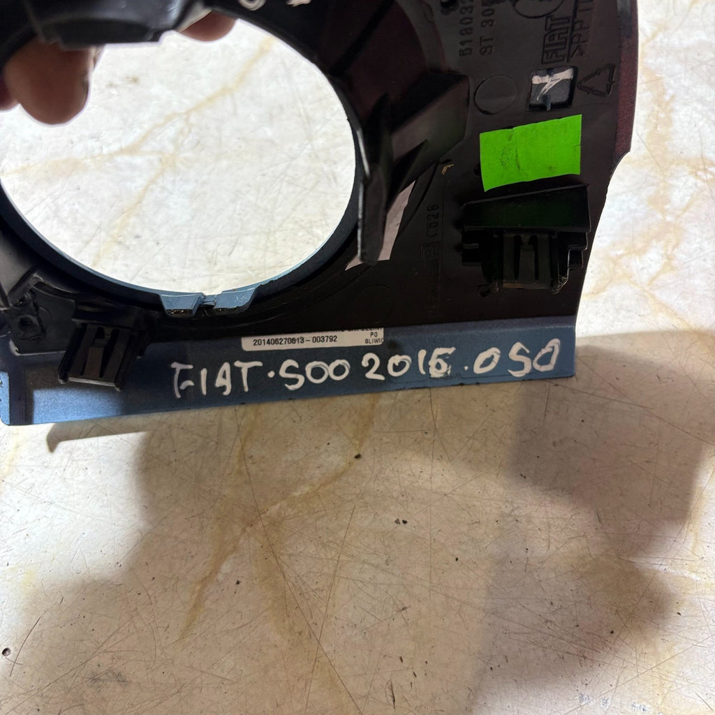 Fiat 500 2007-2015 Blue Dashboard Air Vent Surround Trim Panel 3 Door Hatch