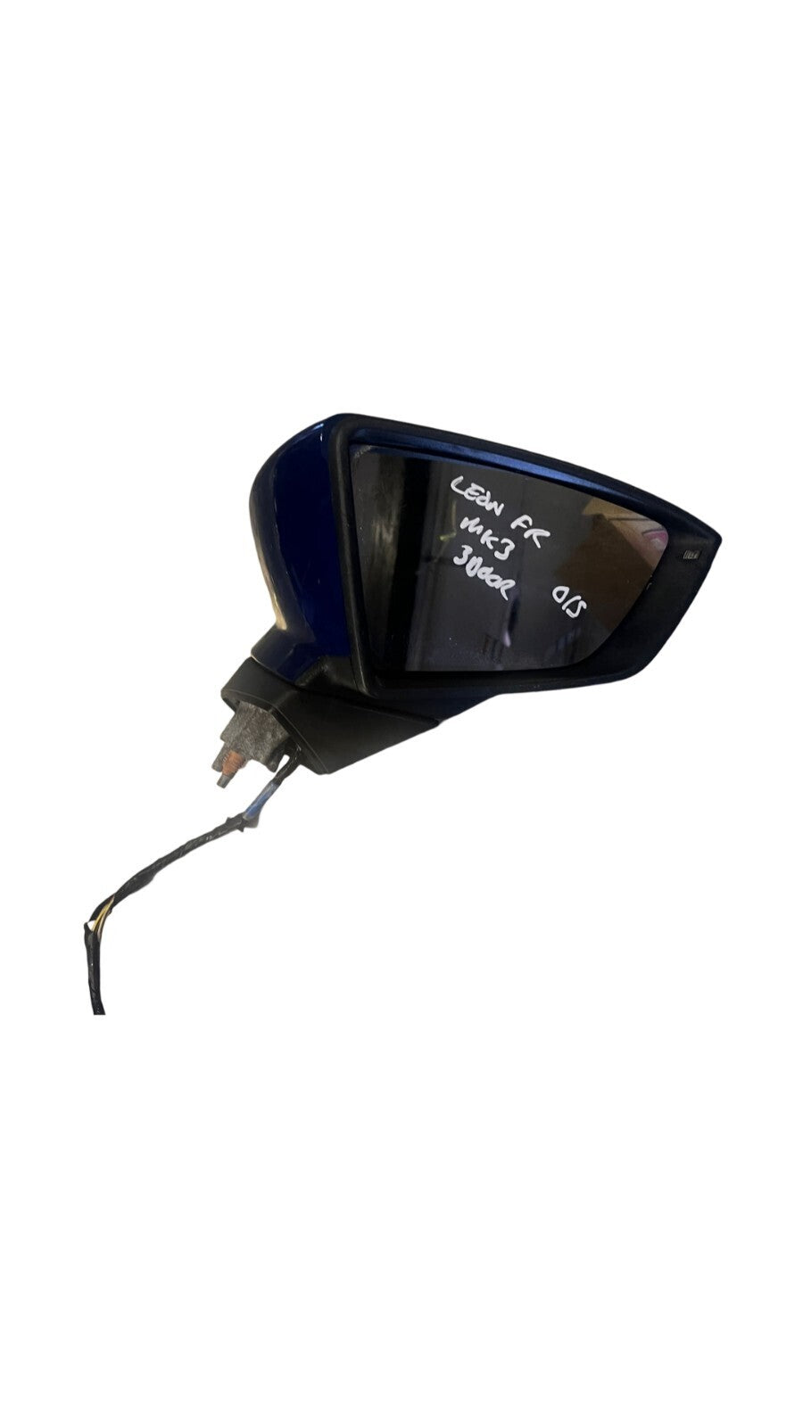 2013-2016 SEAT LEON MK3 DRIVER SIDE WING MIRROR BLUE OS OSF OFFSIDE