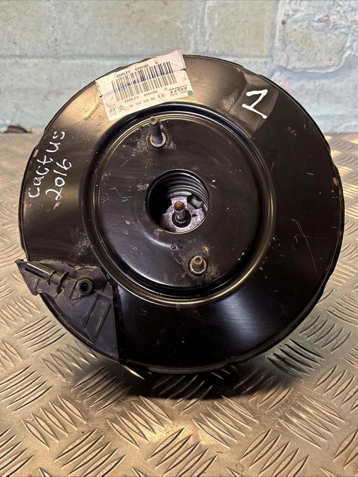 Citroen C4 Cactus 2014 Brake Servo Booster 9811514380 BH02 1.6 BlueHDi