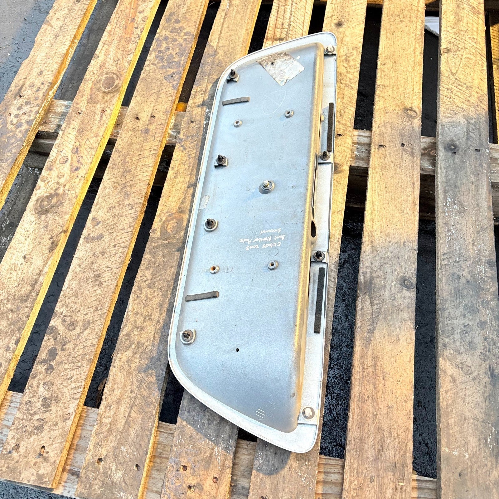 Mercedes C-Class 2002-2007 Rear Trunk Boot Lid License Plate Trim A2037500881