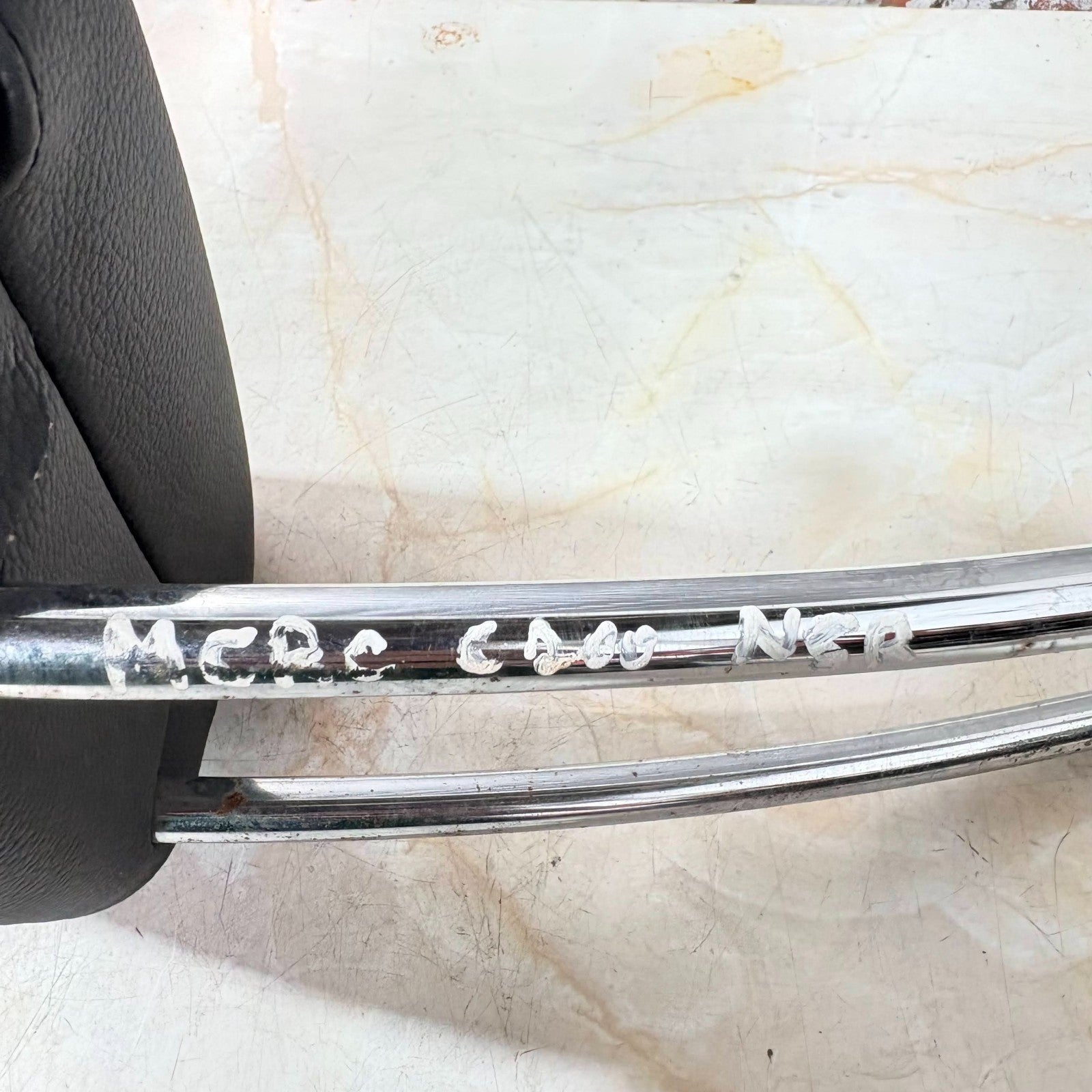 Mercedes C-Class C200 Rear Left Headrest NSR Black Leather Seat Head Rest