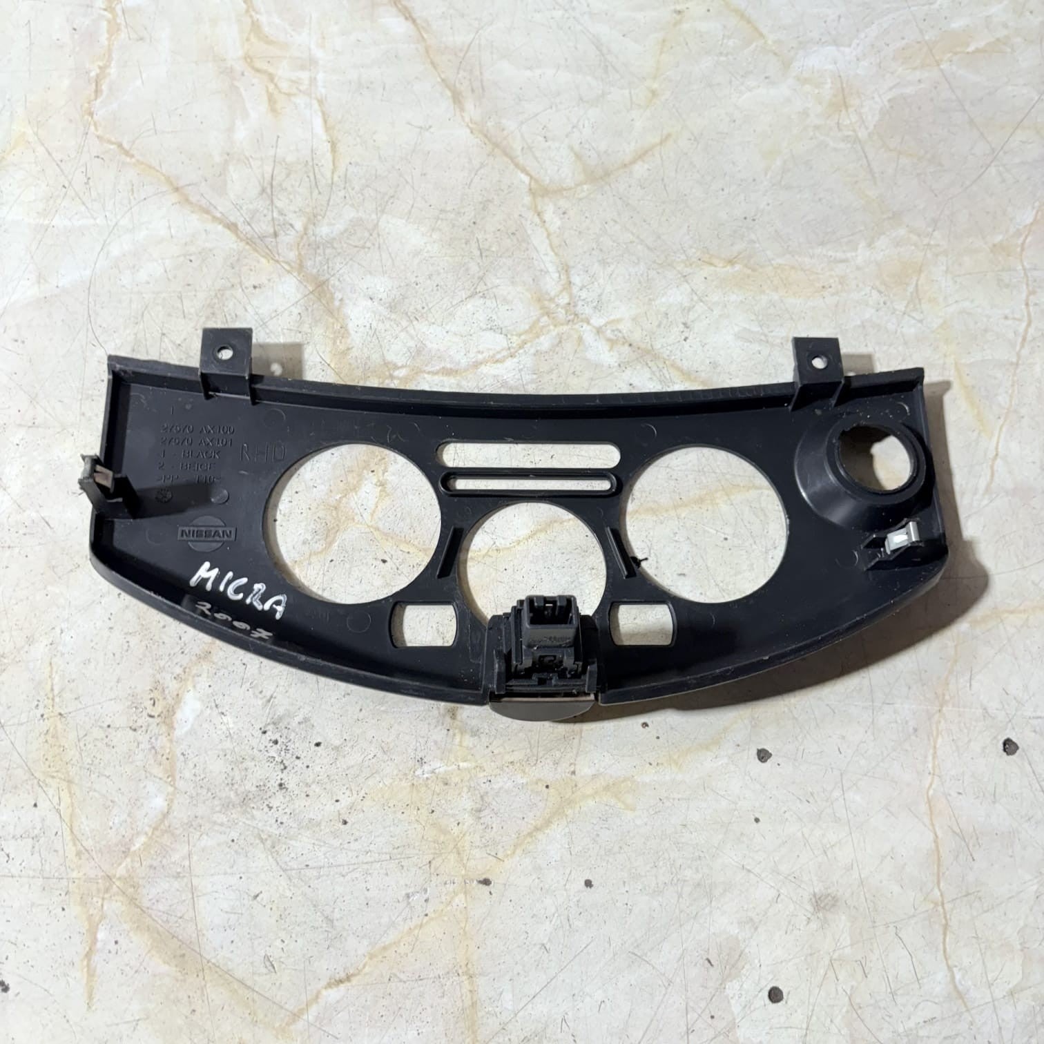 Nissan Micra K12 2003-2010 Heater Control Surround Trim 27570AX100