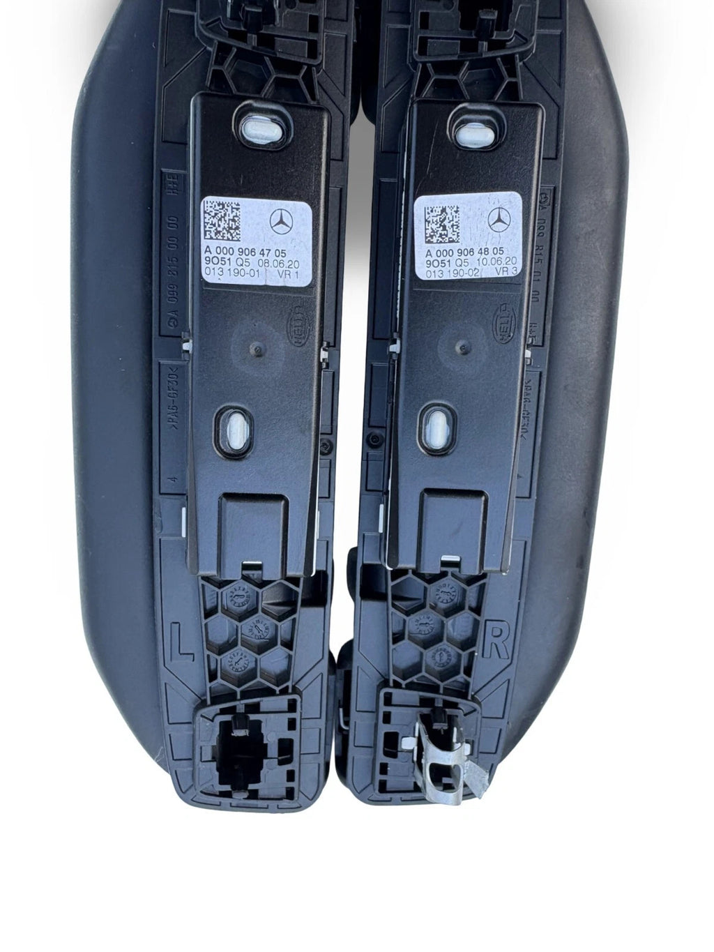 Mercedes A-Class W177 2018-2023 Rear Grab Handles With Light Pair L+R Black