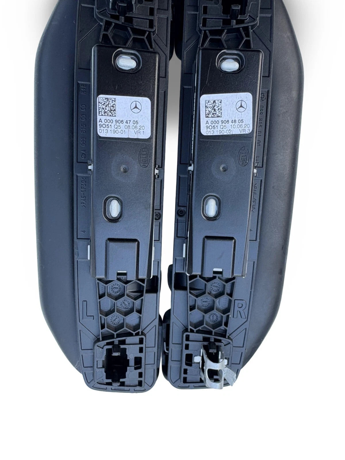 Mercedes A-Class W177 2018-2023 Rear Grab Handles With Light Pair L+R Black